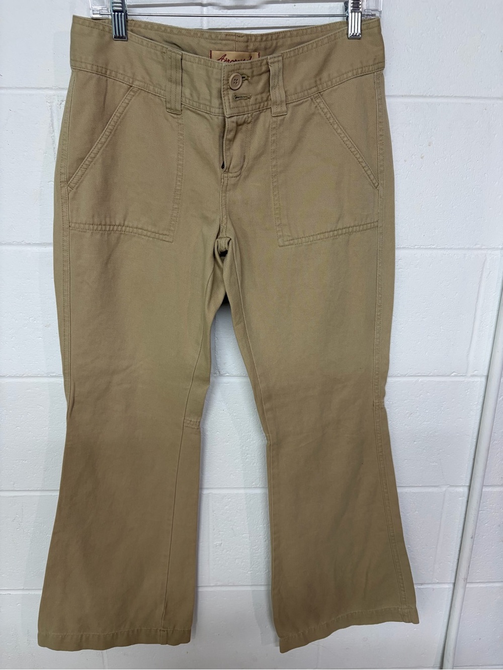 Aeropostale Khaki Wide Leg Flare Jeans